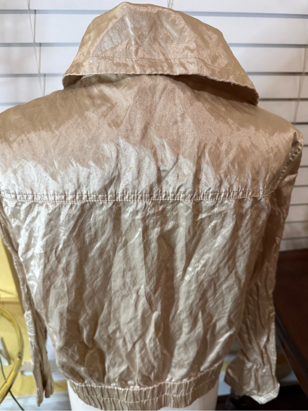 Ruby Rd. Metallic Champagne Utility Jacket - Picture 6 of 10